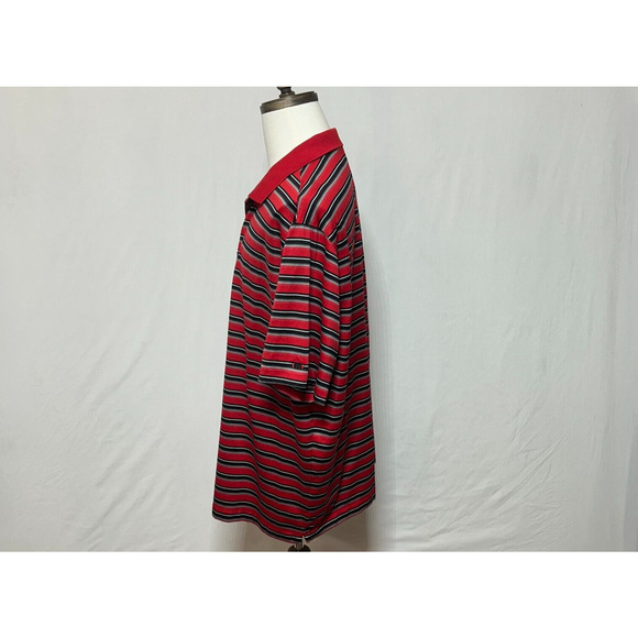 Nike Tiger Woods Shirt Mens XXL Red Dri Fit Short Sleeve Performance Golf Polo - Picture 5 of 10